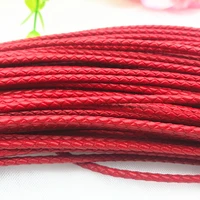 3mm braided leather rope for jewelry making findings multicolor round rope for bracelet necklace diy making accessories