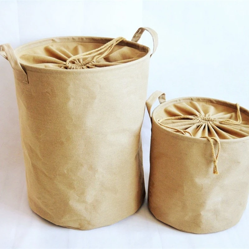 

Cotton Linen Dirty Laundry Basket Foldable Storage Basket Laundry Bucket Storage Household Finishing Supplies