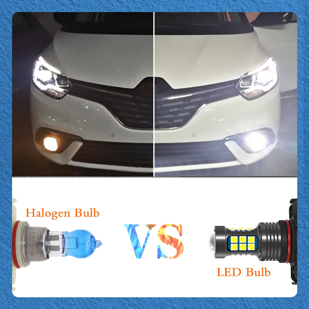 2 шт. светодиодные лампы автомобиля передние противотуманные фары аксессуары для