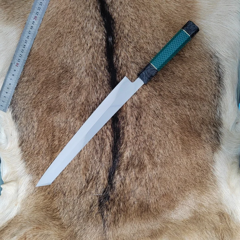 Нож Yusheng нож с рыбной головкой лезвие из сырой ивы поварской двухцветная ручка