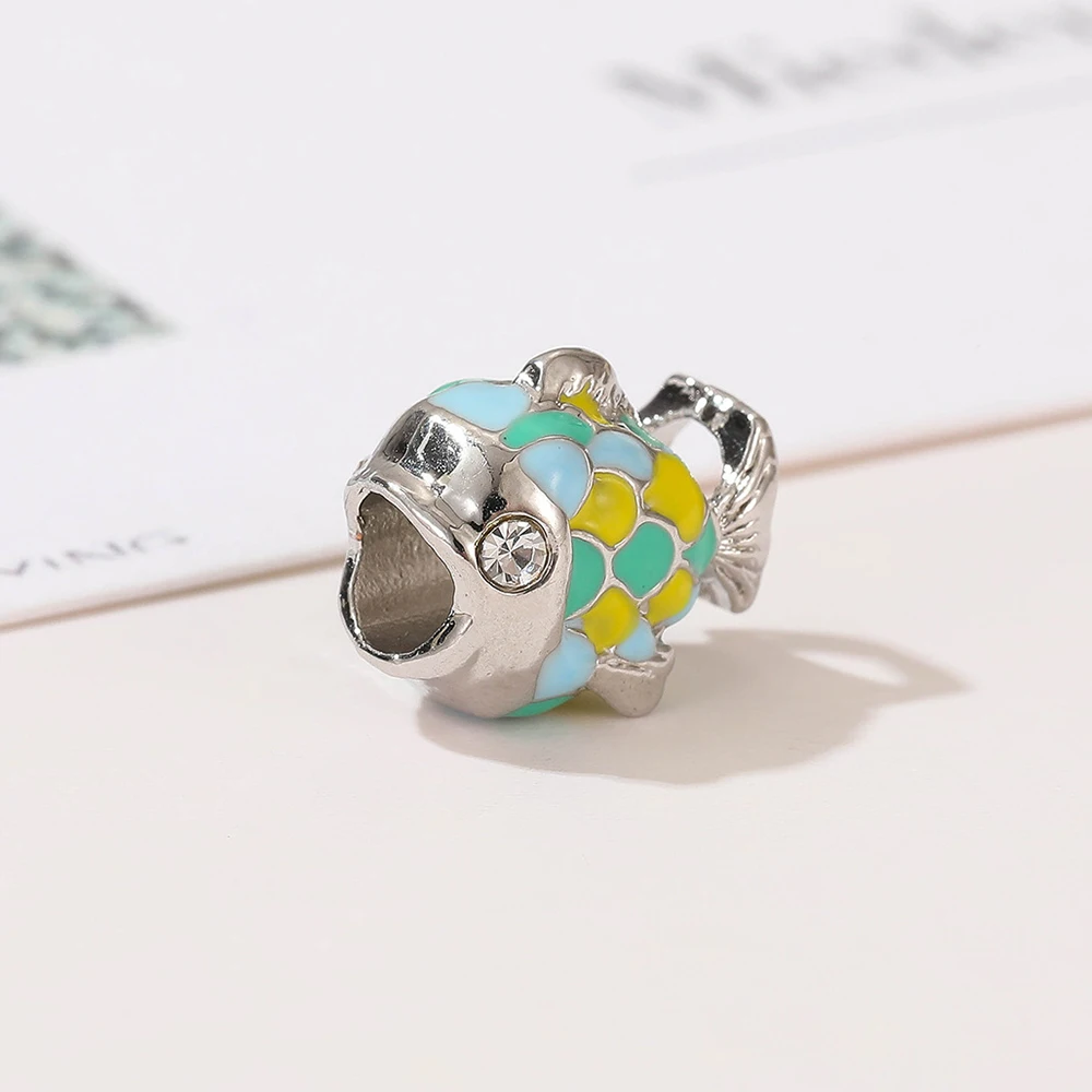 Pendentif en argent regardé 925 pour femme, goutte à goutte d'huile de poisson mignon, pendentif visage souriant, bracelet de personnalité exécutif bricolage, cadeau de fête d'anniversaire