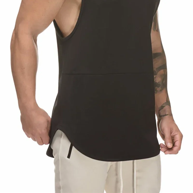 Майка мужская быстросохнущая из сетчатой ткани модная майка для тренировок в