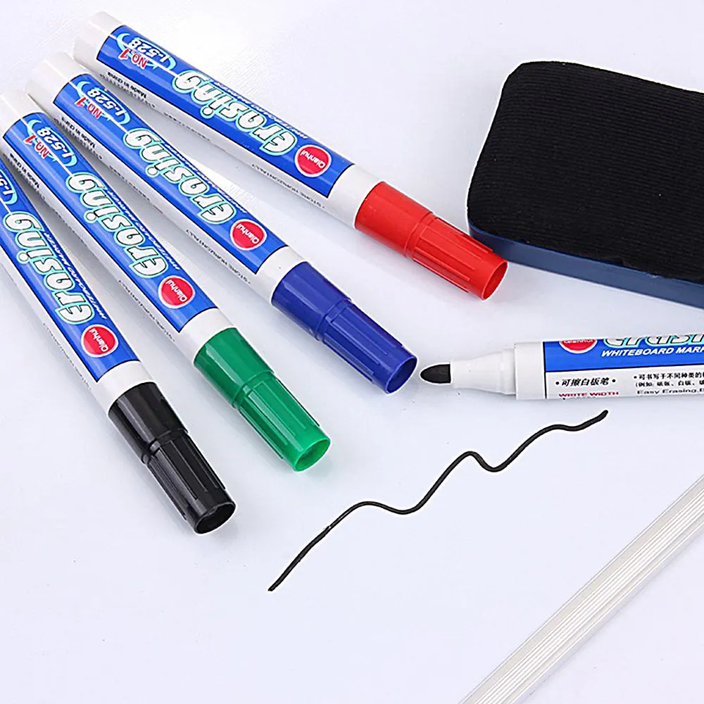 

4 colors Magical Water Painting Whiteboard Pen Erasable Marker Pen Water-Based Dry Blackboard Pen Wholesale Large-Capacity