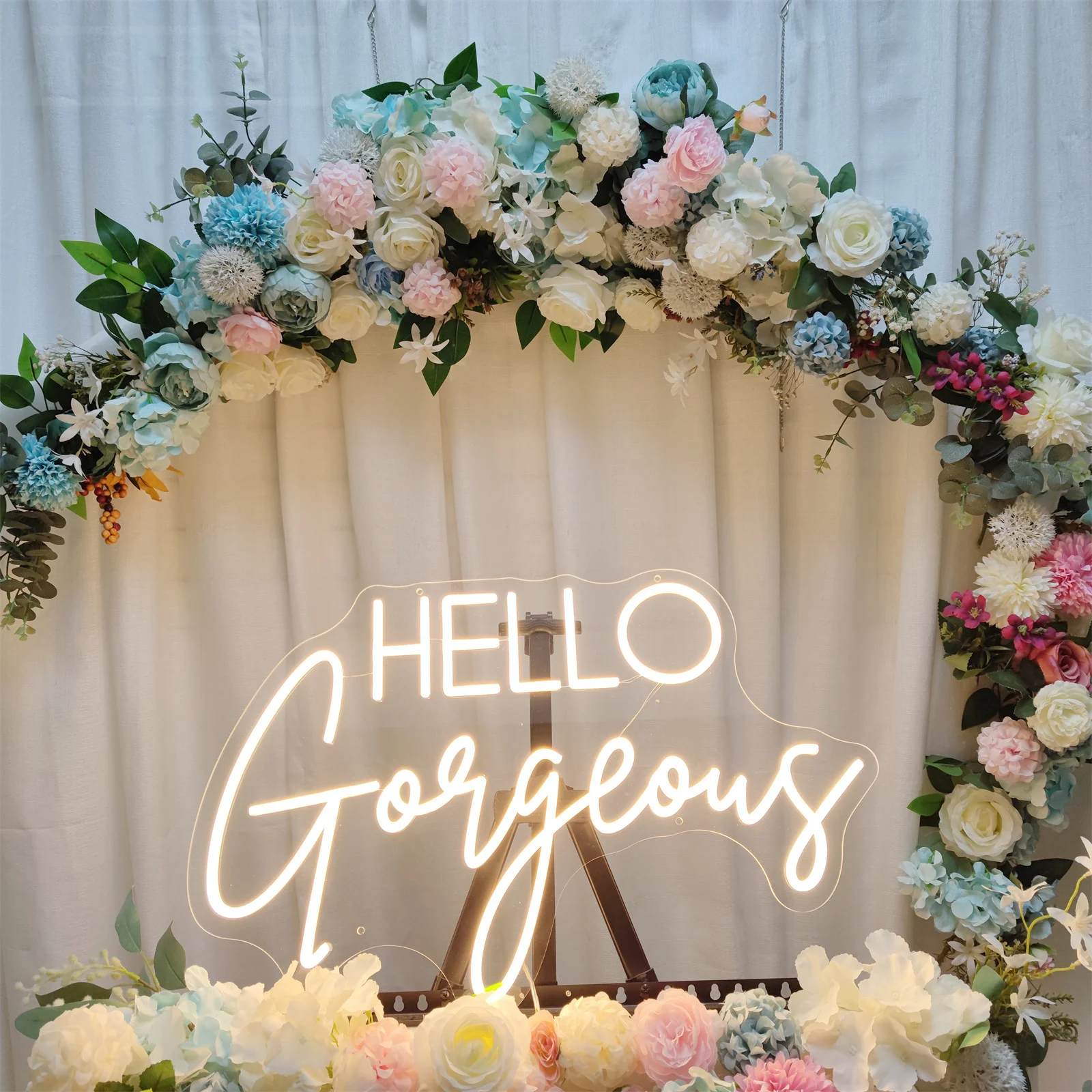 

Neon LED Sign Hello Gorgeous Wedding Decoration Neon Light Room Wall Party Bar Decor Girl Gifts Neon Lighting Signs Night Lights