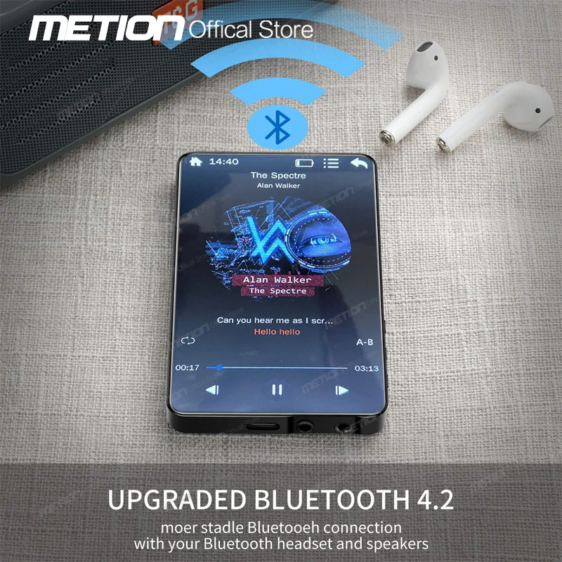 Новинка 2022 Bluetooth MP3 MP4 плеер 4 0 дюймовый сенсорный полноэкранный встроенный