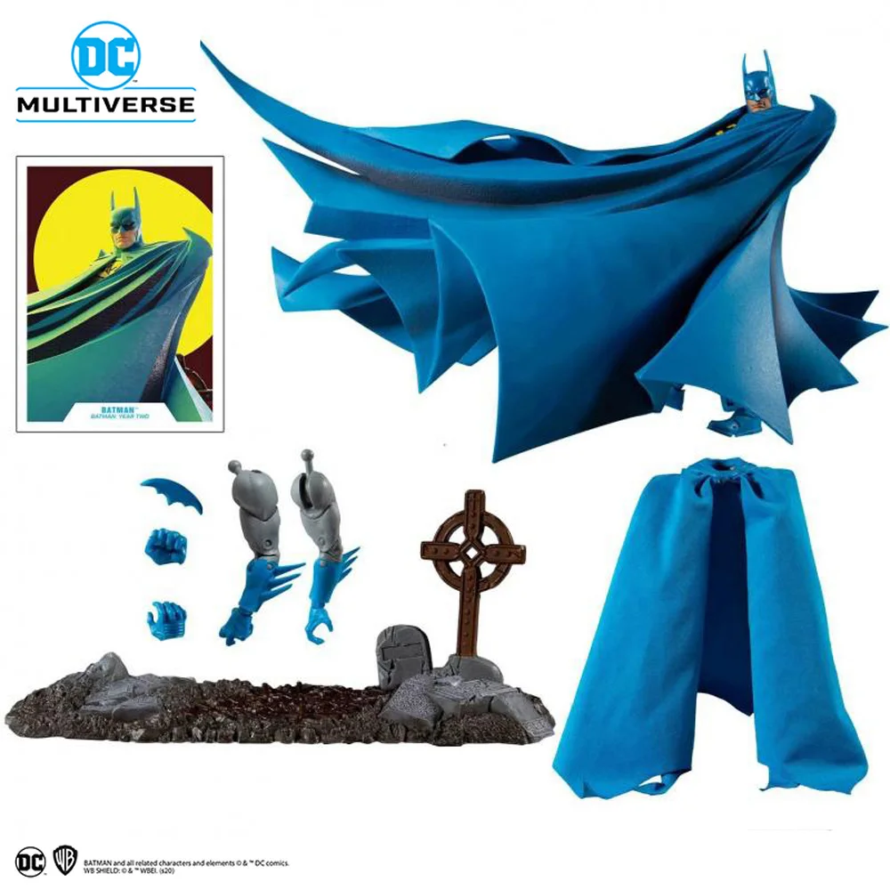 McFarlane Dcd Комиксы Бэтмен 2 года синий костюм Ver. Аниме экшн-фигурки Коллекционные