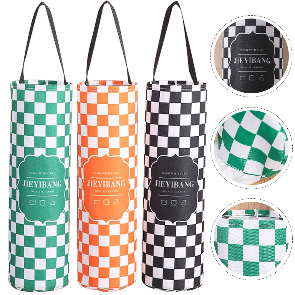 

Garbage Dispenser Grocery Storage Organizer Holders Hangingdispensers Trash Kitchen Pouch Waste Mesh Holderpocket Box Organizers