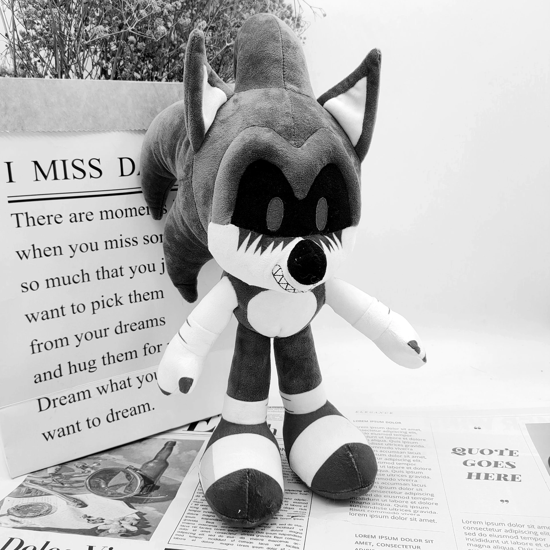 Новый продукт 40 см звуковая мультяшная кукла аниме персонаж статуя Плюшевая