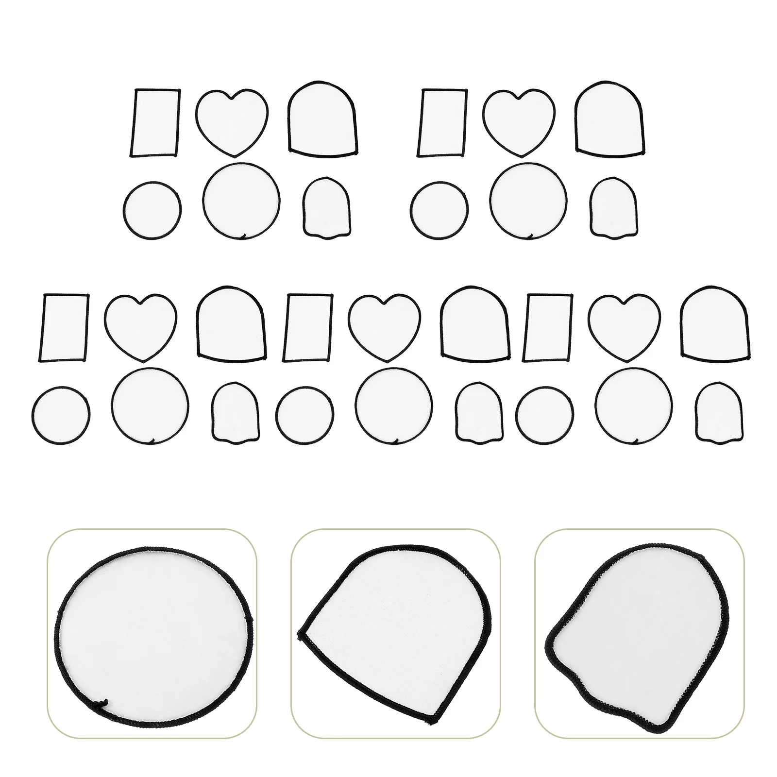 

Heat Transfer Patch DIY Patches Sublimation Applique Blank Blanks Round Stickers