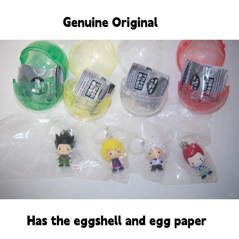 Фото Брелок-подвеска Bandai Gashapon Hunter X Hunter с мини-фигурками Гона, Килуа, Хисоки, Леорио, Курапики, украшение для сумки для фанатов аниме №1