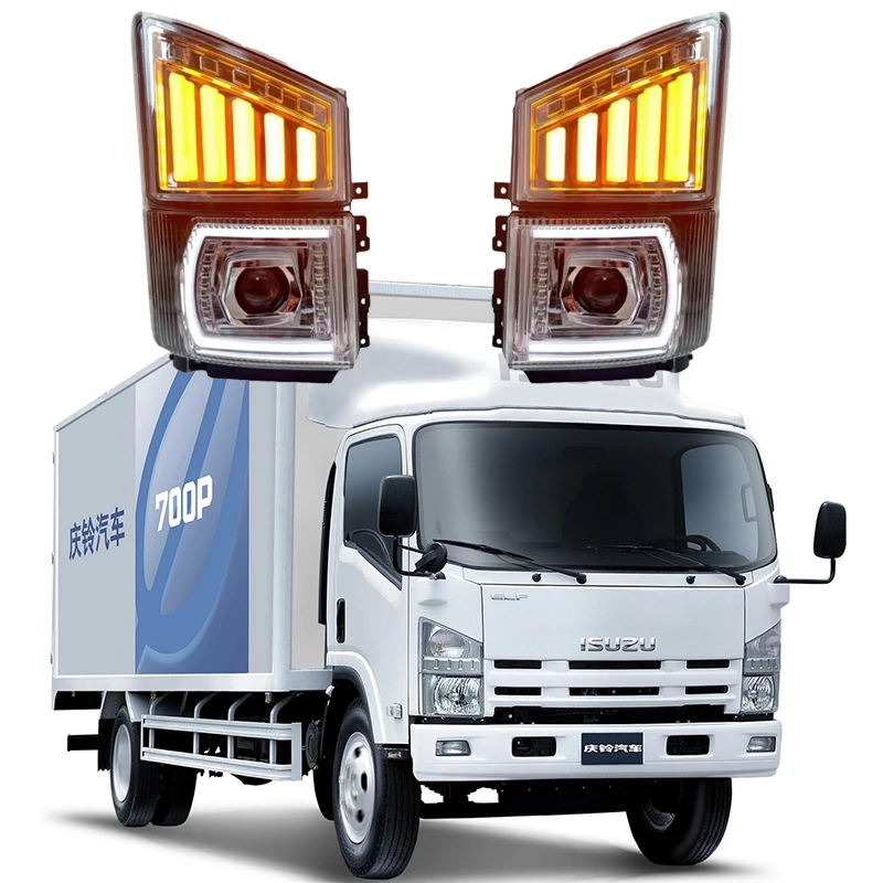 

1 пара, угловые лампы для фар isuzu 700P, 24 В