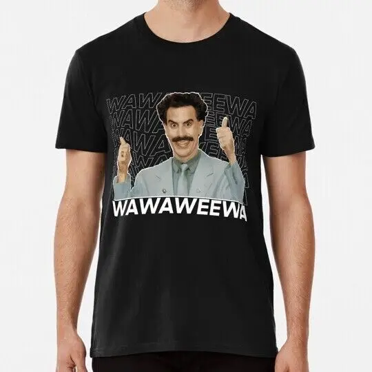 Черная наклейка Borat Wawaweewa футболка размером от S до 5XL Сделано в США