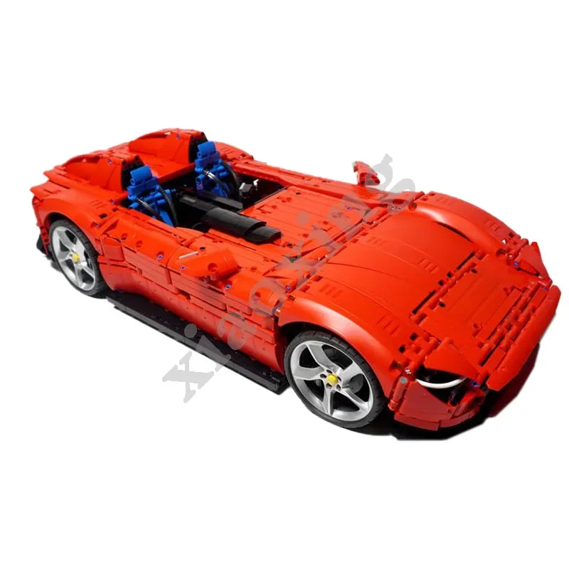 Фото MOC- 128423   Классический гоночный автомобиль F90 SP1 и SP2 в масштабе 1:8, 4033 шт. для 42143, строительные блоки, игрушки, детские забавные игрушки, подарок на день рождения №4