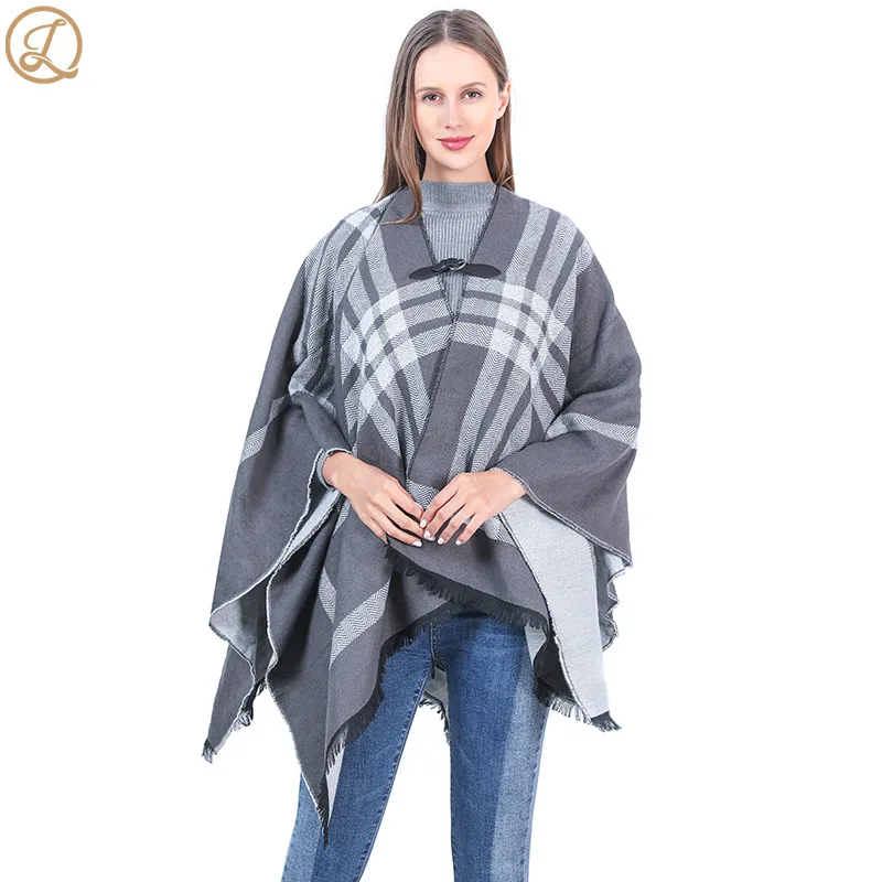 Autumn Winter New Style Imitation Cardigan Mohair Tassel Women Fashion Street Poncho Lady Capes Pink Cloaks