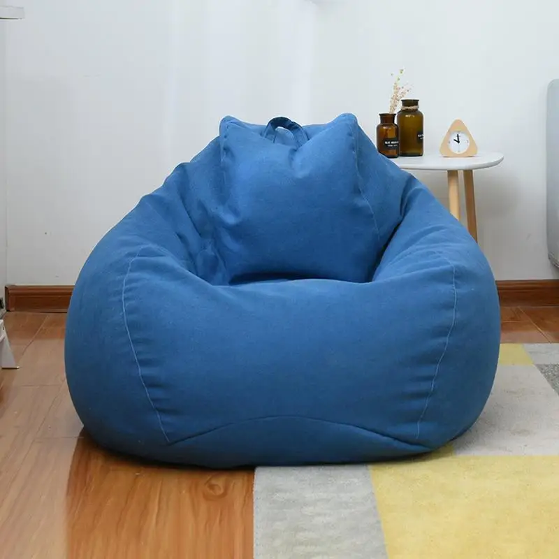 Sofá perezoso grande y pequeño, cubierta de sillas sin relleno, tela de...