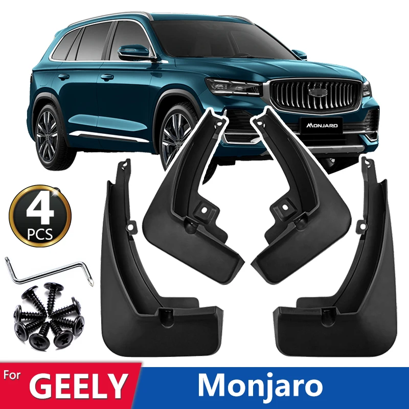 

Брызговики для Geely Monjaro Manjaro 2021 2022 2023 Брызговики переднее заднее крыло автомобильные аксессуары 4 шт.