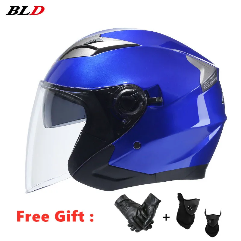 

BLD Official Store 708 3/4 Capacete Open Face Casque SIZE:M L XL XXL Cascos ABS DOT High Quality Visage Ouvert Helmet Motorcycle