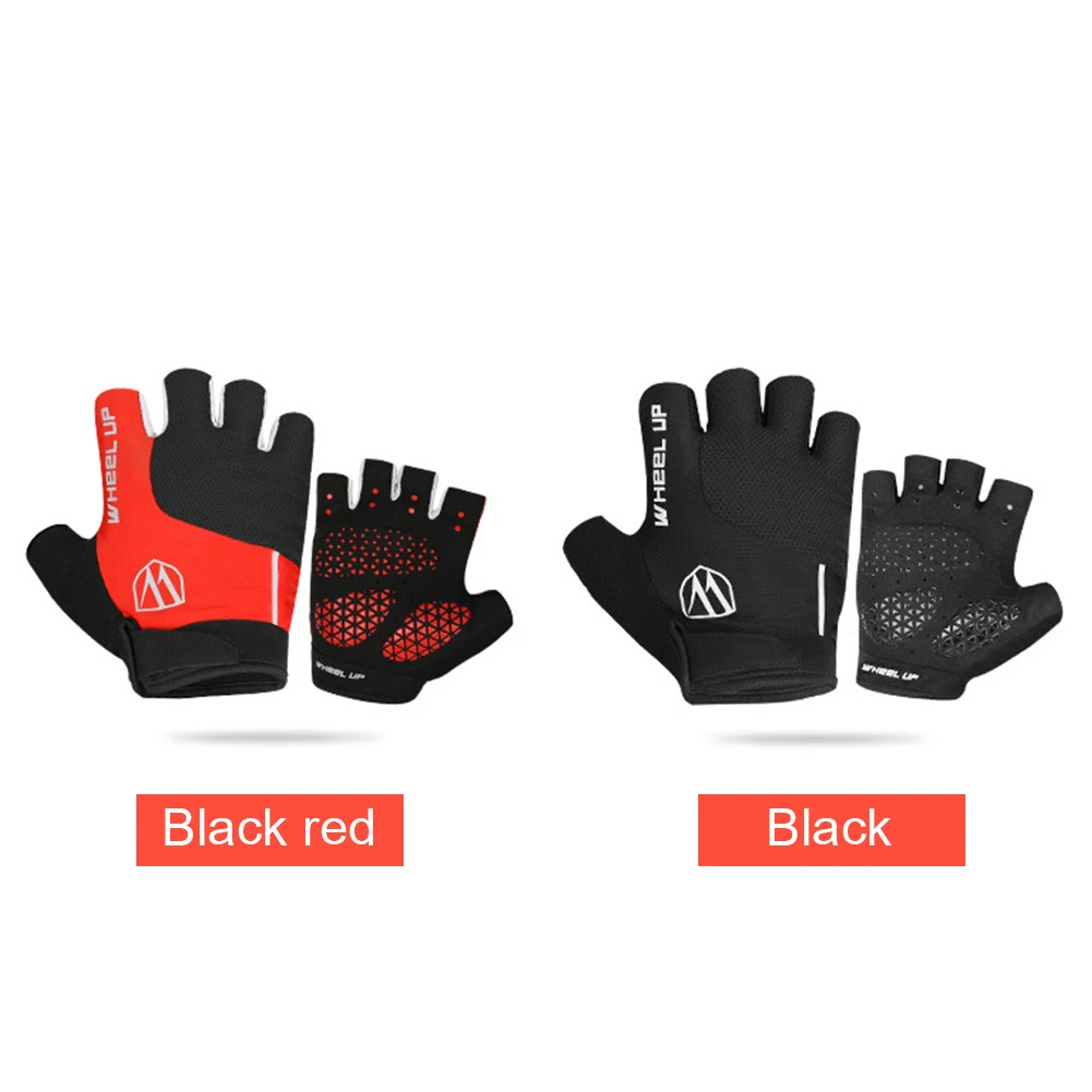 Велосипедные перчатки с открытыми пальцами противоударные дышащие спортивные