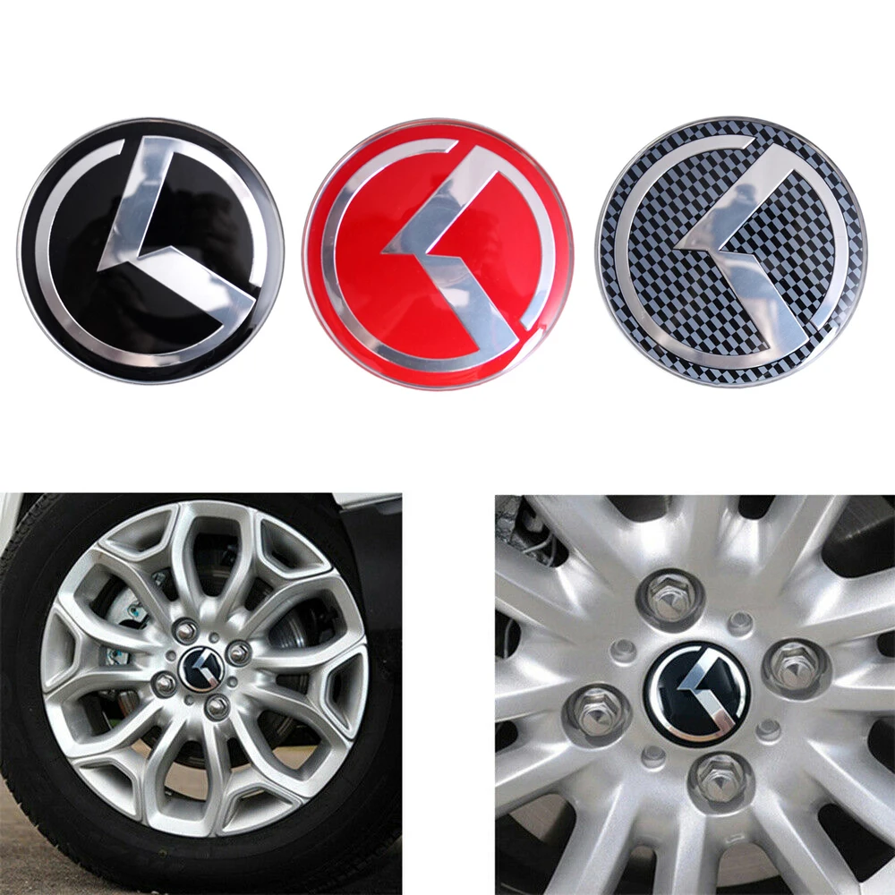 

4pcs 6cm Stinger GT K Logo Car Wheel Center Cap Stickers Emblem for Forte Rio Optima K5 Sorento Stinger