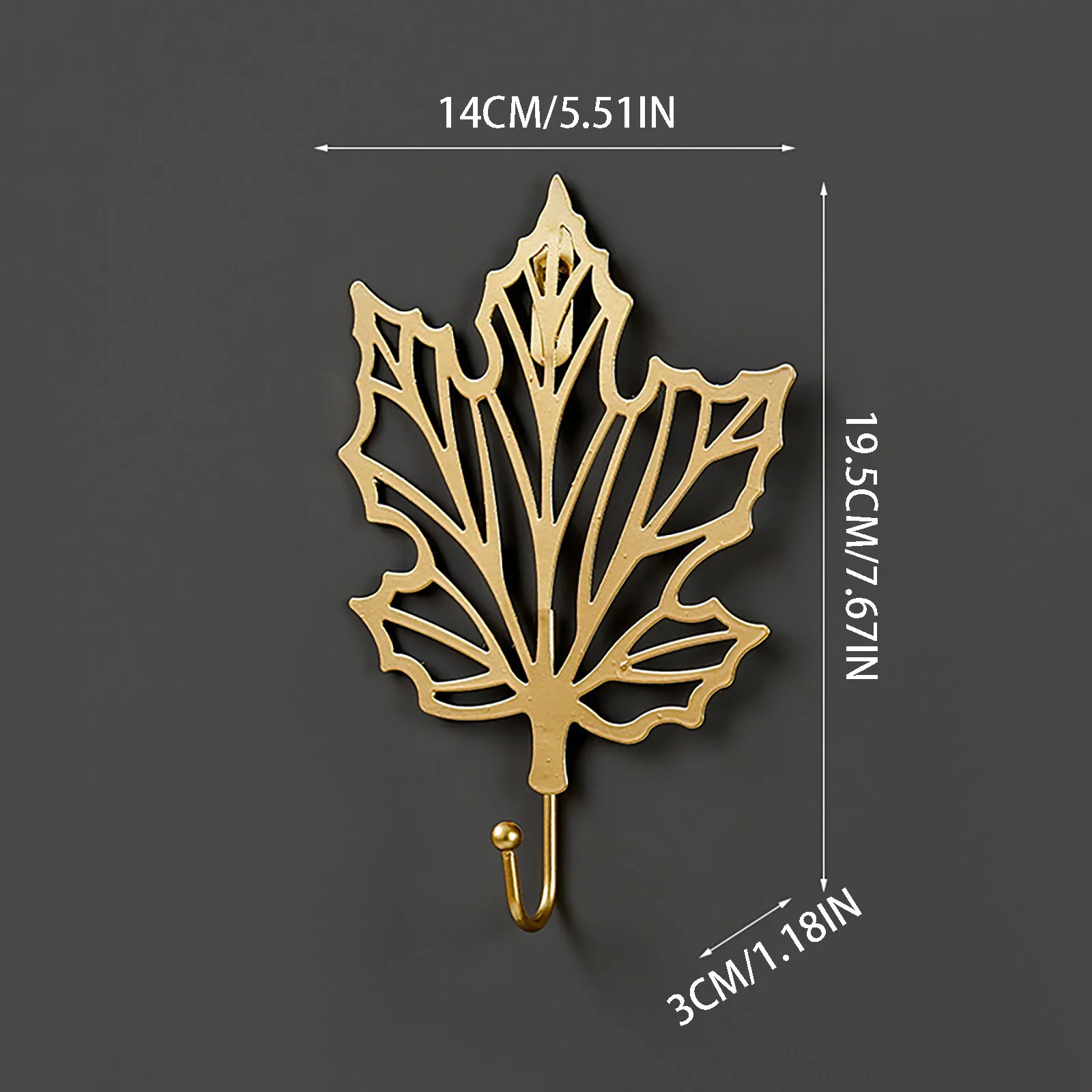 

Fashion Metal Leaf Hook Nordic Style Home Decoration Wall Hanger Bathroom Organization Hanging Hooks Gold/green Storage Hanger