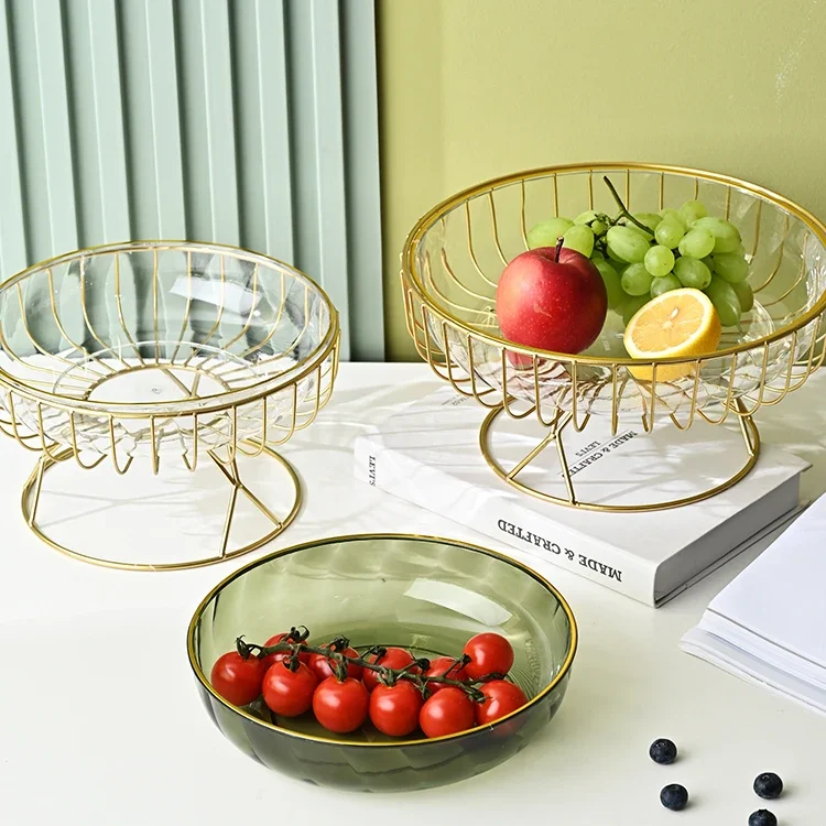 Роскошный поднос для фруктов семейного гостиной закусок Dim Sum современные