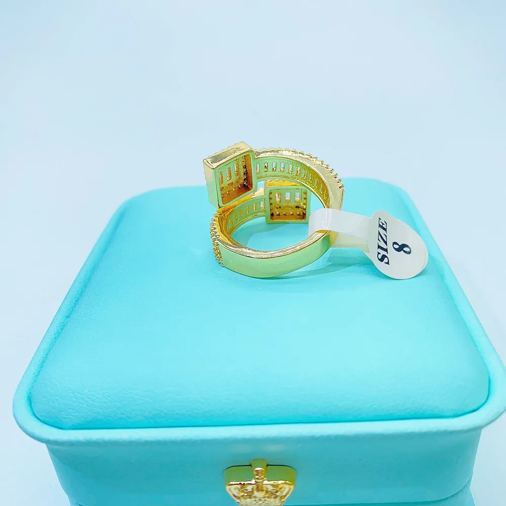 Square Moissanite Rings For Women S925 Silver Wedding Ring Finger Jewelry Men Real Diamonds Pass Tester Free Shipping