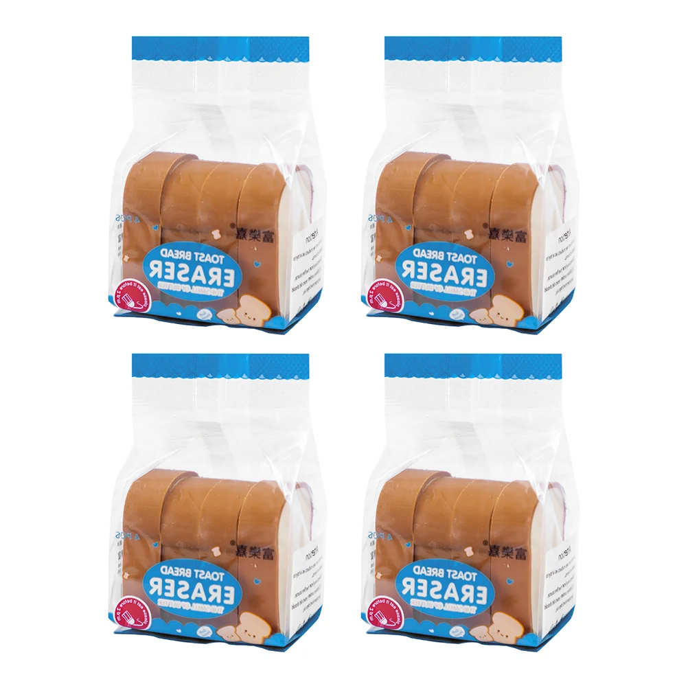 

3 Packs Eraser Decorative Cake Decor Decorate Students Accessory Tpr Portable School