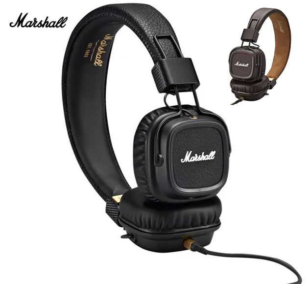 

MARSHALL MAJOR II Wired on-Ear Headphones Classic Retro Earphones Deep Bass Foldable Sports Gaming Headset for Pop Rock Music