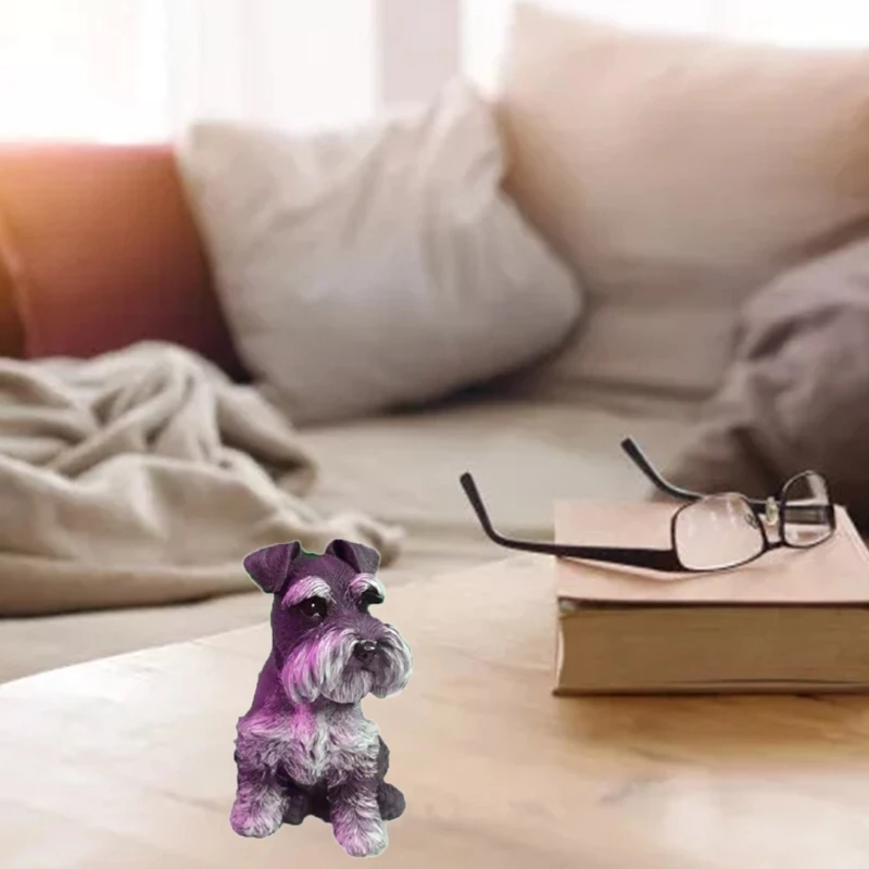 1 Pc Scented Candle Molds Dog Epoxy Resin Casting Mould DIY Making Crafts Aroma Gypsum for Craft Car Home Ornaments |