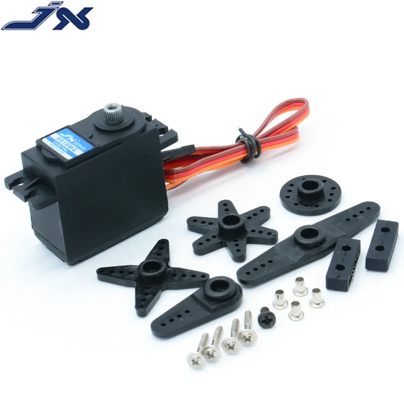 

JX Servo PS-5515MG 15 кг высокоточный рулевой металлический редуктор аналоговый стандартный сервопривод для 1:8/1:10 радиоуправляемых автомобилей Зап...