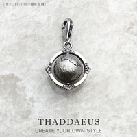 charm pendant vintage globefashion jewelry for women men winter world of rebels 925 sterling silver new gift