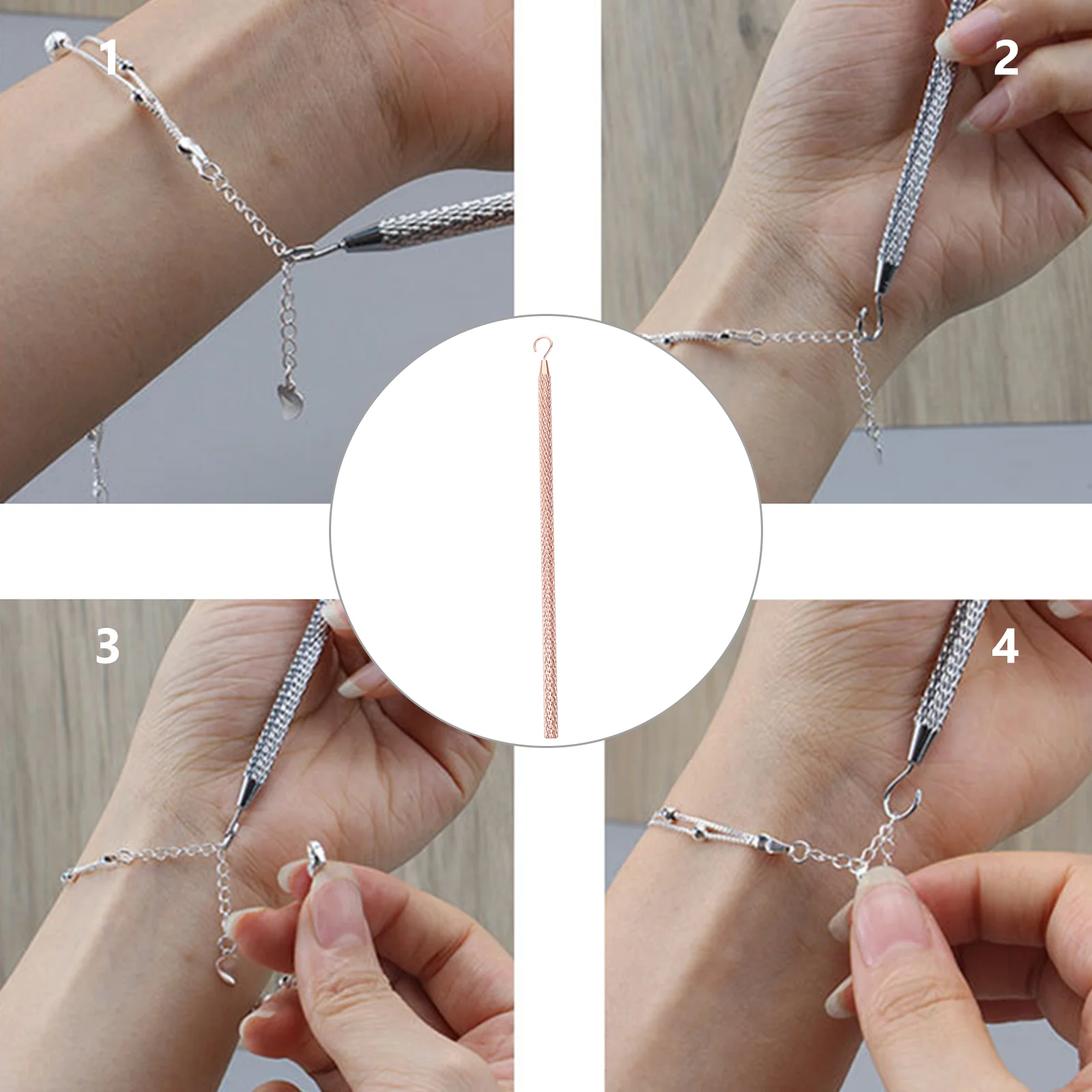 Bracelet Helper To Put On Yourself Jewelry Tool For Hooks Wrist Fastening Tools Wearing Alloy Accessories