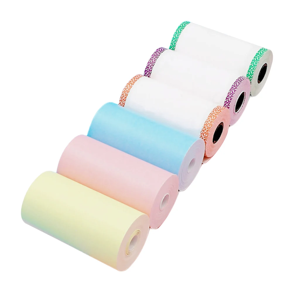 

6pcs Pocket Printer Paper Rolls 3 Rolls Thermal 3 Rolls Lace Paper for Paperang P1/P2 Mini Photo Printer Accessories