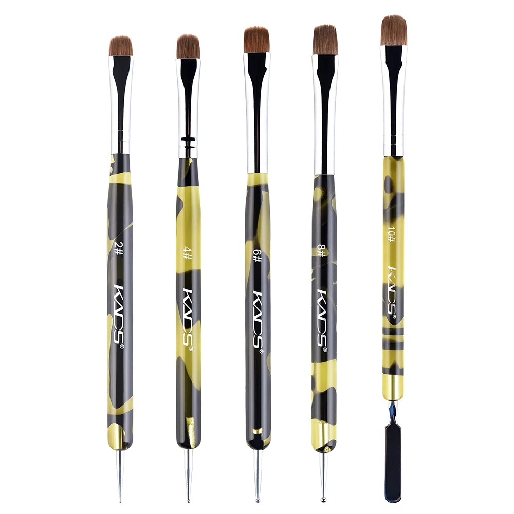 1 шт. 2-сторонняя кисть для дизайна ногтей Kolinsky соболиная точечная ручка с