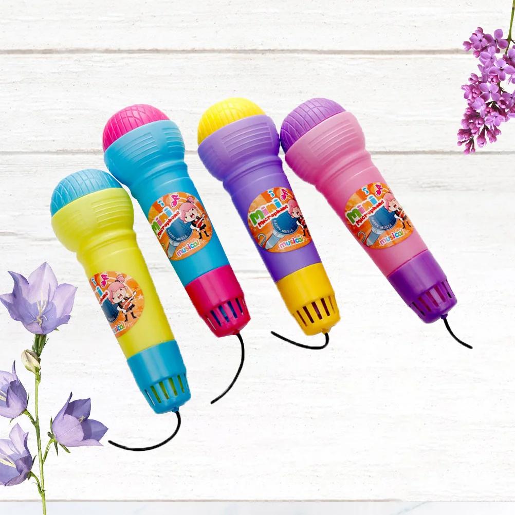 

Echo Microphone for Kids: 4pcs Voice Amplifying Microphone for Kids and Toddlers Singing Speech ( )