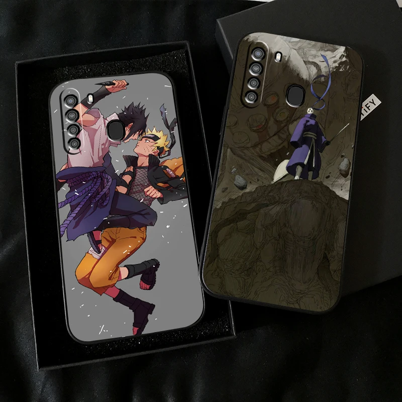 

Japan NARUTO Anime Phone Case For Samsung Galaxy A32 4G 5G A51 4G 5G A71 4G 5G A72 4G 5G Funda Black Coque Back Carcasa Soft