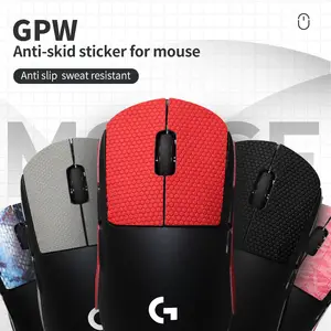  Hyekit Mouse Grip Tape for Logitech G PRO X Superlight  Anti-Slip Grip Tape for Mouse - Sweat Resistant - Easy to Use Self-Adhesive  Design - Pre-Cut - Professional Mice Upgrade Kit(Black) 