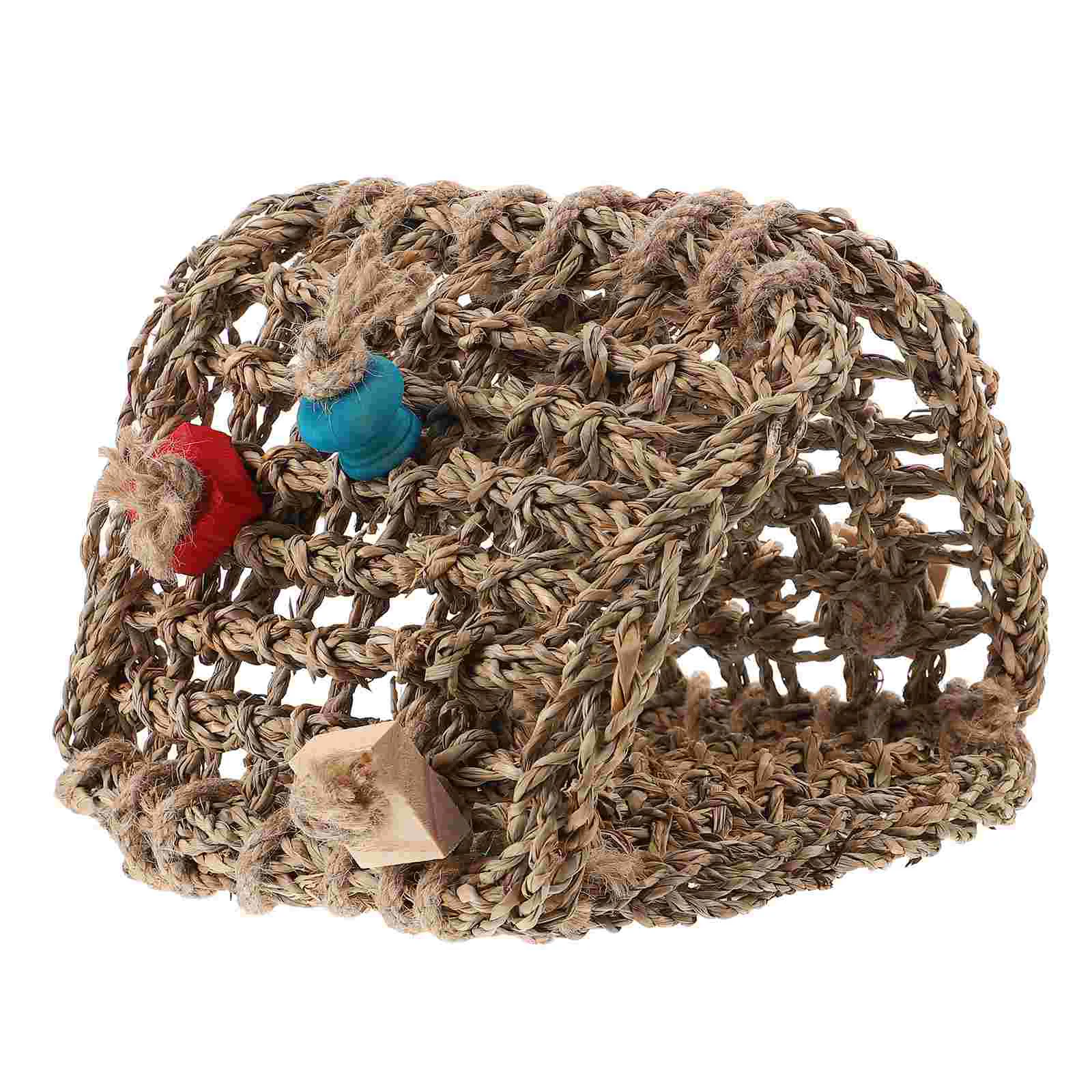 Птичий гамак из ротанга гнездо клетка палатка Quagsire плюшевые качели с попугаем