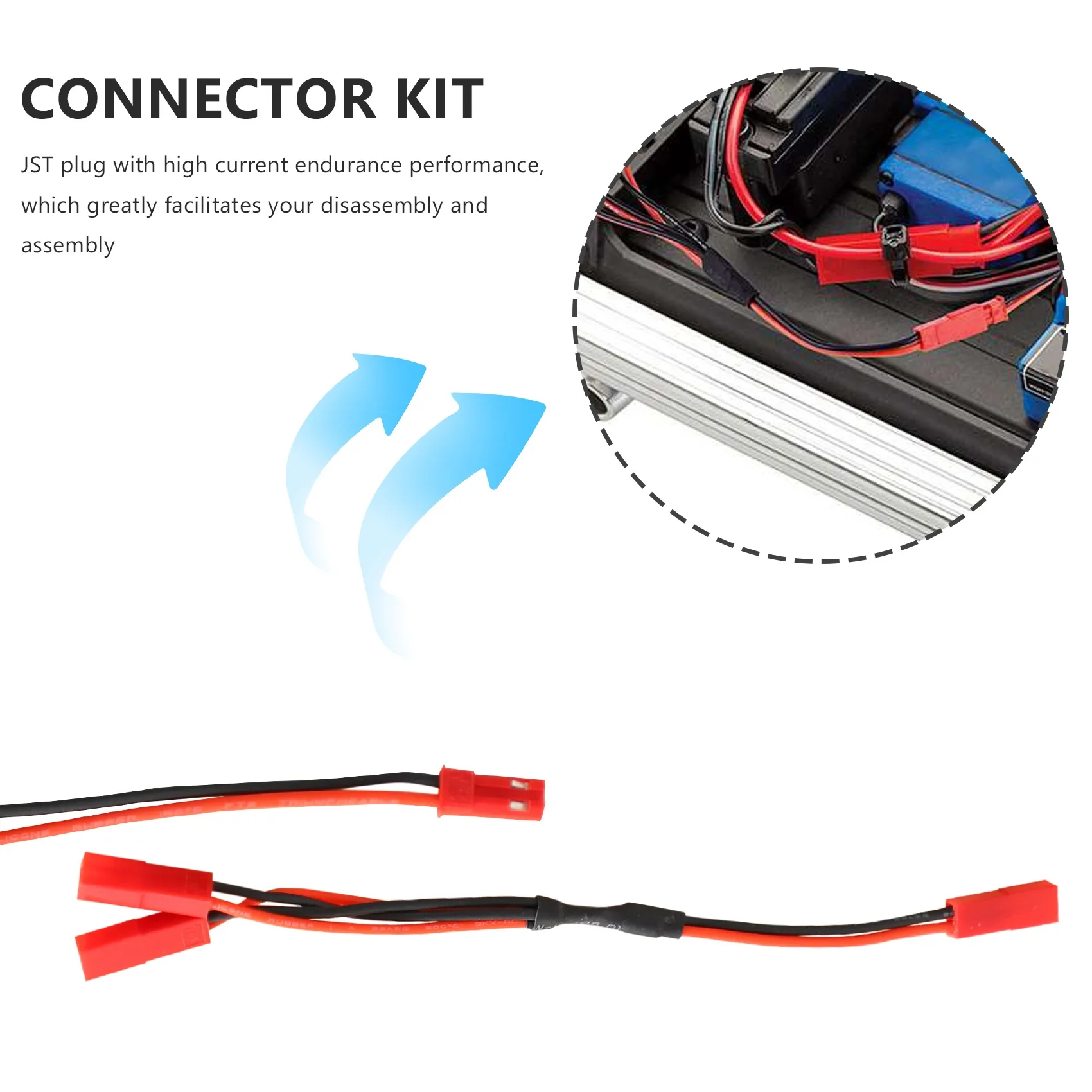 11 шт. разъем JST сплиттер мужской женский Y-образный кабель адаптер JST-JR для Traxxas TRX-4