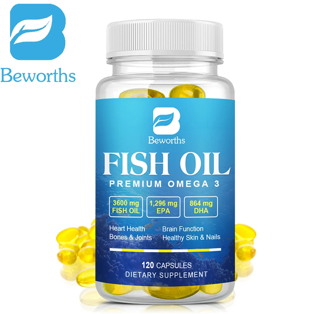 

B BEWORTHS Omega-3 S Fish Oil Dietary Supplement - Helps Support Brain and Heart Health, Including EPA & DHA-3600 Mg Per Serving