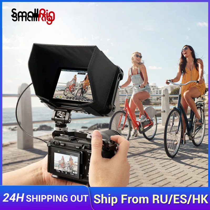 

SmallRig Cage Kit for Atomos V/ V+ with Cage Sunhood Screen Protector Silicone for Monitor and Screen