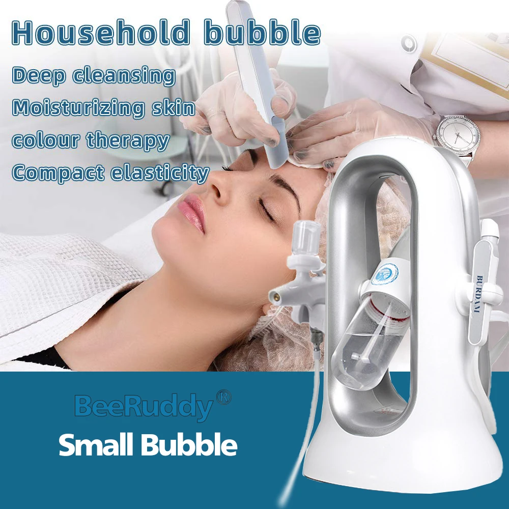 

6 Colors Small Bubble Machine Exfoliator Water Oxygen Face Cleaning Anti Wrinkle Skin Tighten Blackhead Removal Beauty Device