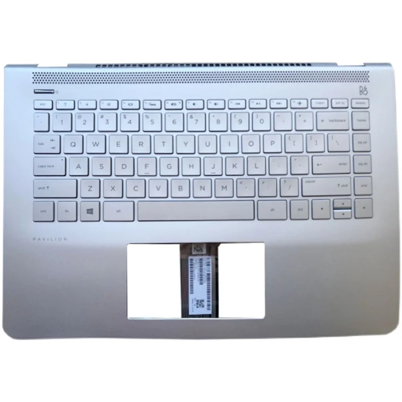 

Original New For HP Pavilion 14-CC TPN-Q188 Laptop Palmrest with English keyboard Upper Top Cover Case Panel Silver 927904-001