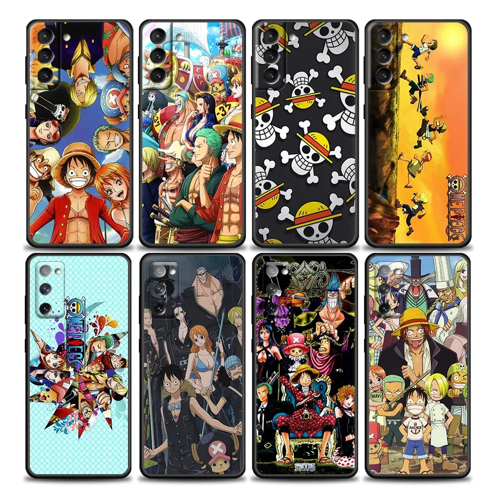 

Anime One Piece Family Luffy Zoro Nami Phone Case for SamsungGalaxy S7 S8 S9 S10e S21 S20 Fe Plus Note 20 Ultra 5G Soft Silicone