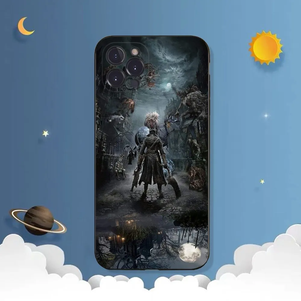 Чехол для телефона Bloodborne iPhone 15 6 7 8 Plus 11 12 13 14 Pro SE 2020 MAX Mini X XS XR задняя крышка