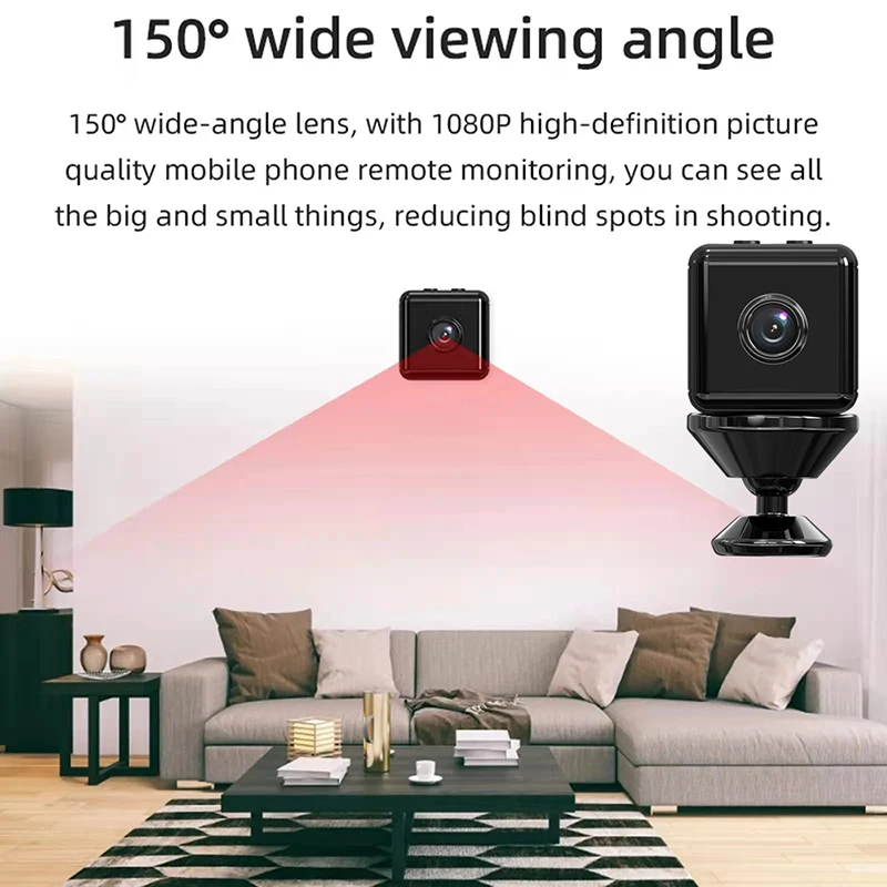 Камера F9 Wi-Fi 4K HD с диктофоном беспроводная мини-камера видеонаблюдения сетевая