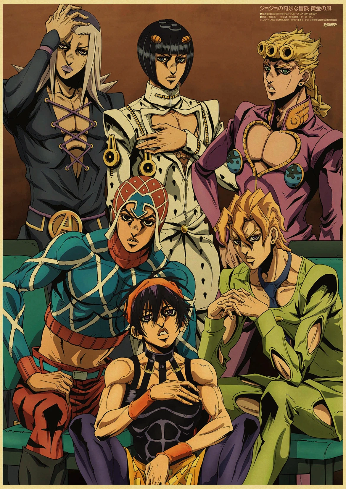 Лидер продаж Аниме невероятные приключения Джоджо постеры ретро крафт-бумага