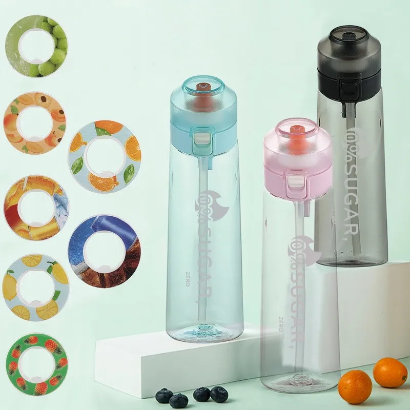 

500/650ml Water Bottle Scent Up Water Cup Air Flavored Sports Water Bottle Suitable for Outdoor Sports Fitness Fashion