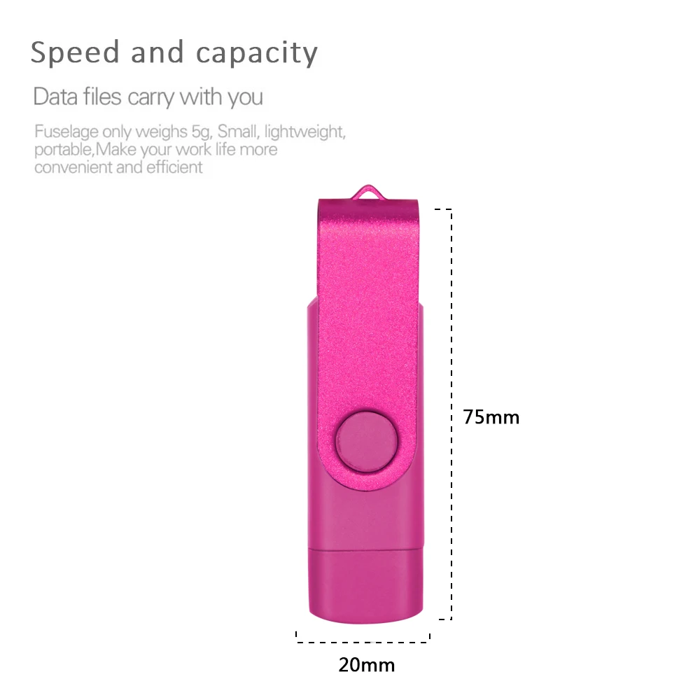 3 in 1 OTG USB 2.0 Pen Drive USB Flash Drive 16gb 32gb 64gb Flash Drive 128gb for Android Mobile Free Type-C Adapter pendrive images - 6