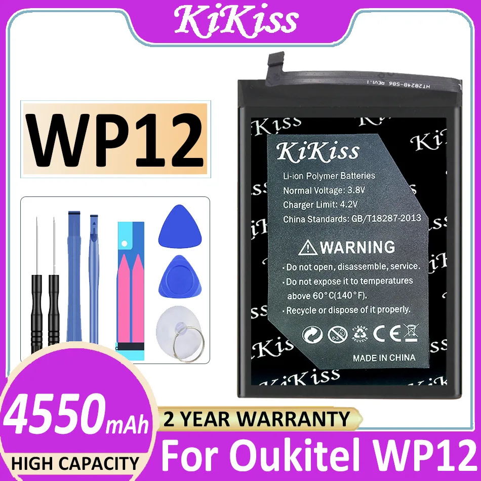 

Оригинальный мощный аккумулятор KiKiss WP 12 4550 мАч для Oukitel WP12 Bateria
